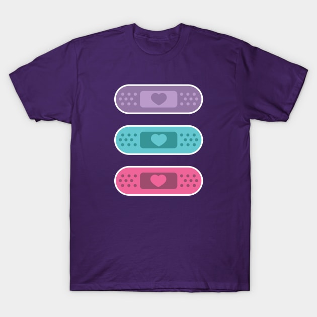 Kawaii Pastel Plasters T-Shirt by Sasyall